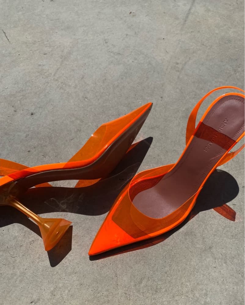 Amina Muaddi Transparent Holli Pump - Image 1