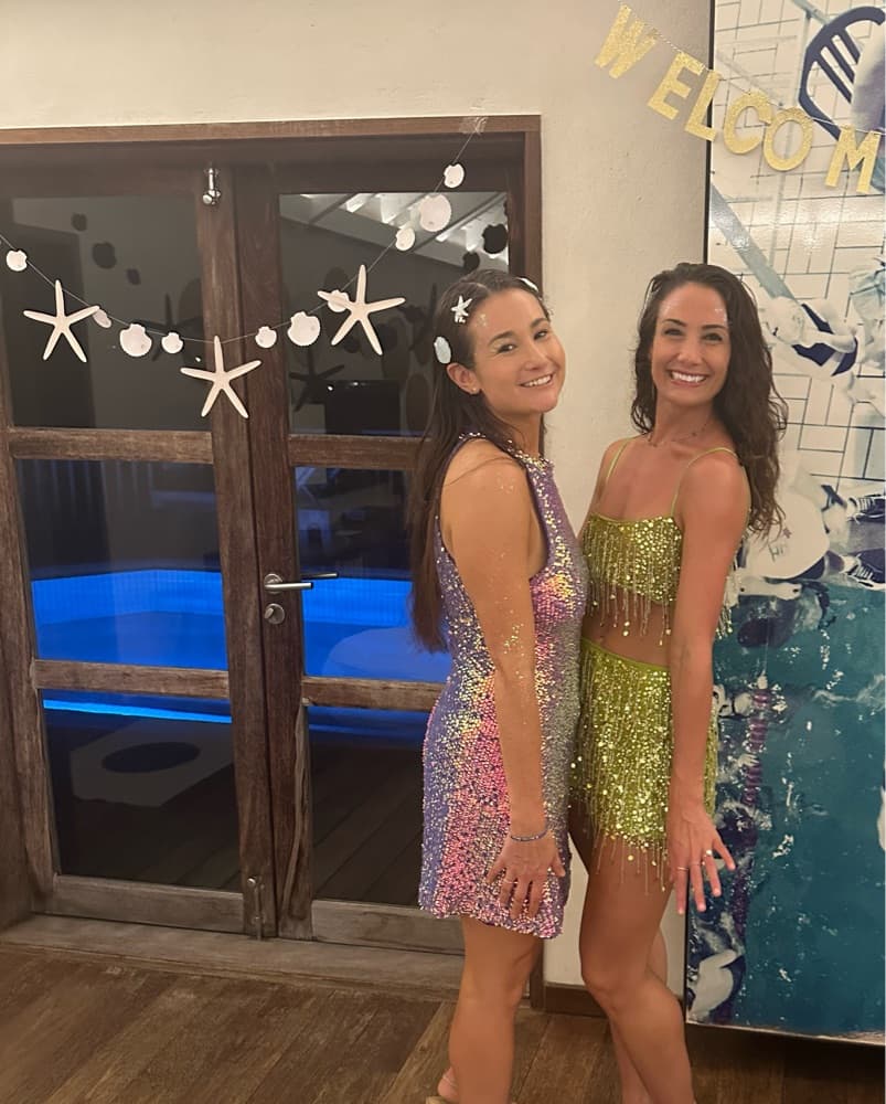 Purple Sequin Mini Dress - Image 2