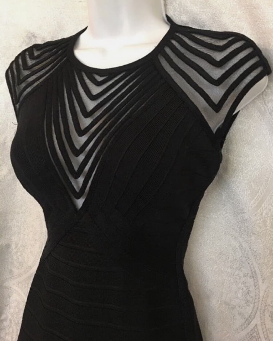 Herve Leger Black Gown - Image 6