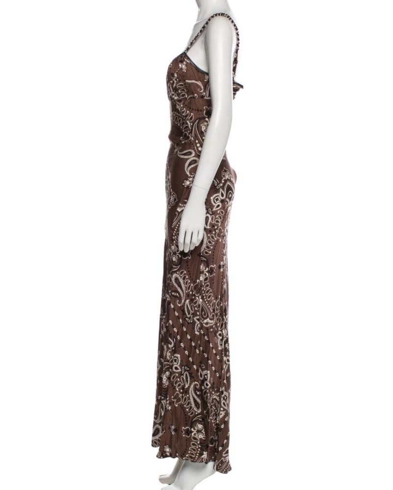 Sandro Paisley Print Maxi Dress - Image 2