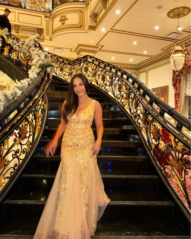 Formal Gold Dress - Image 3