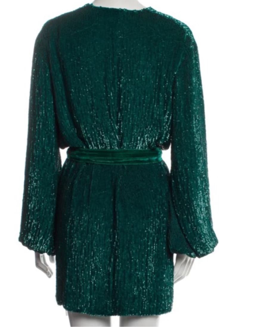 RETROFÊTE V-Neck Mini Dress - Image 3