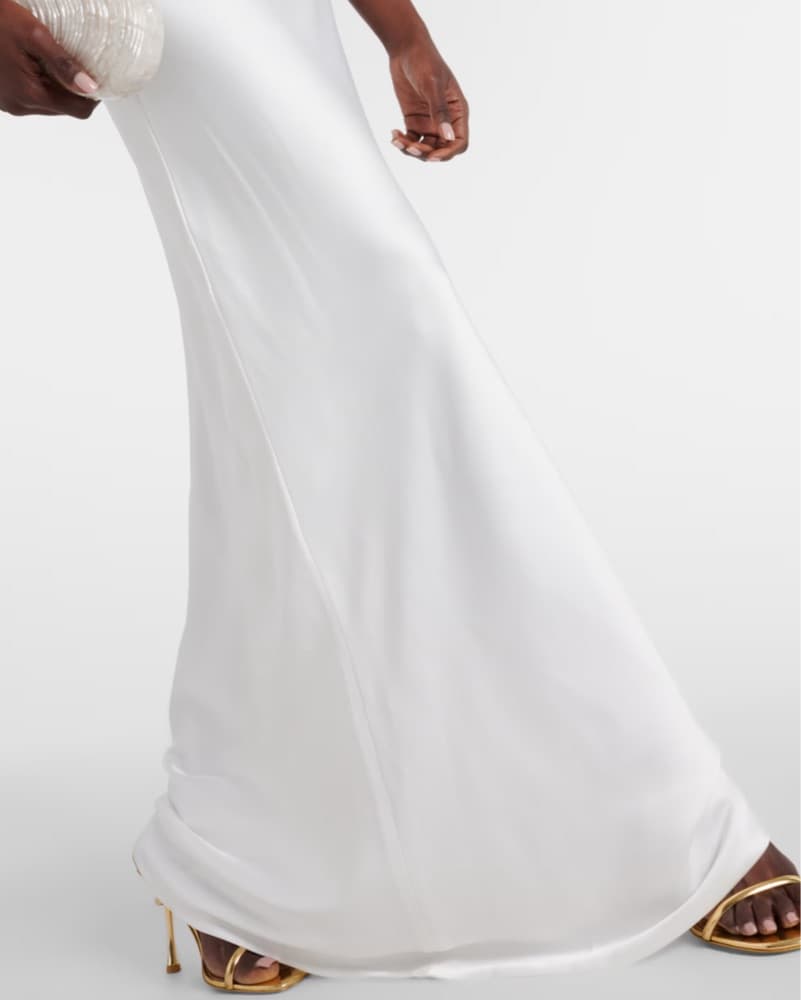 Norma Kamali Crepe Satin Gown - Image 4