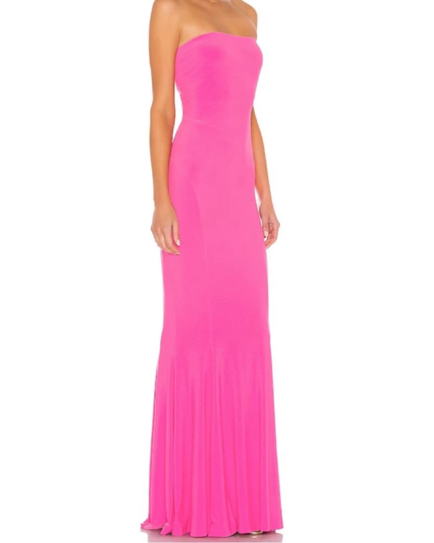 Norma Kamali Strapless Fishtail Gown  - Image 2