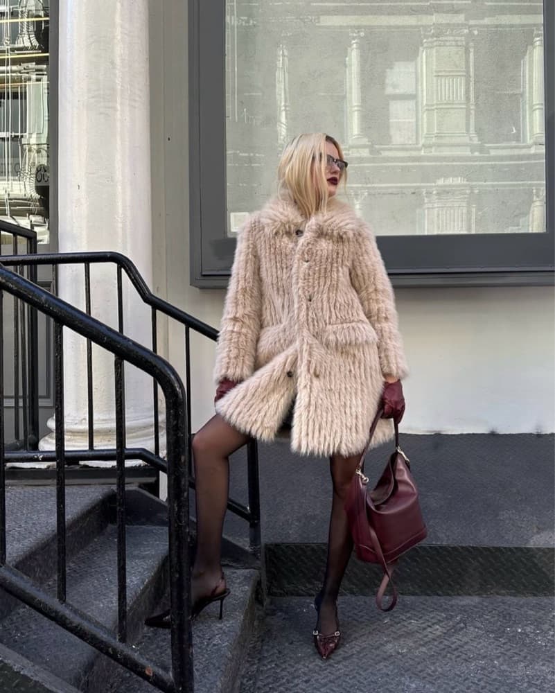 Faux Fur Apparis Coat - Image 1