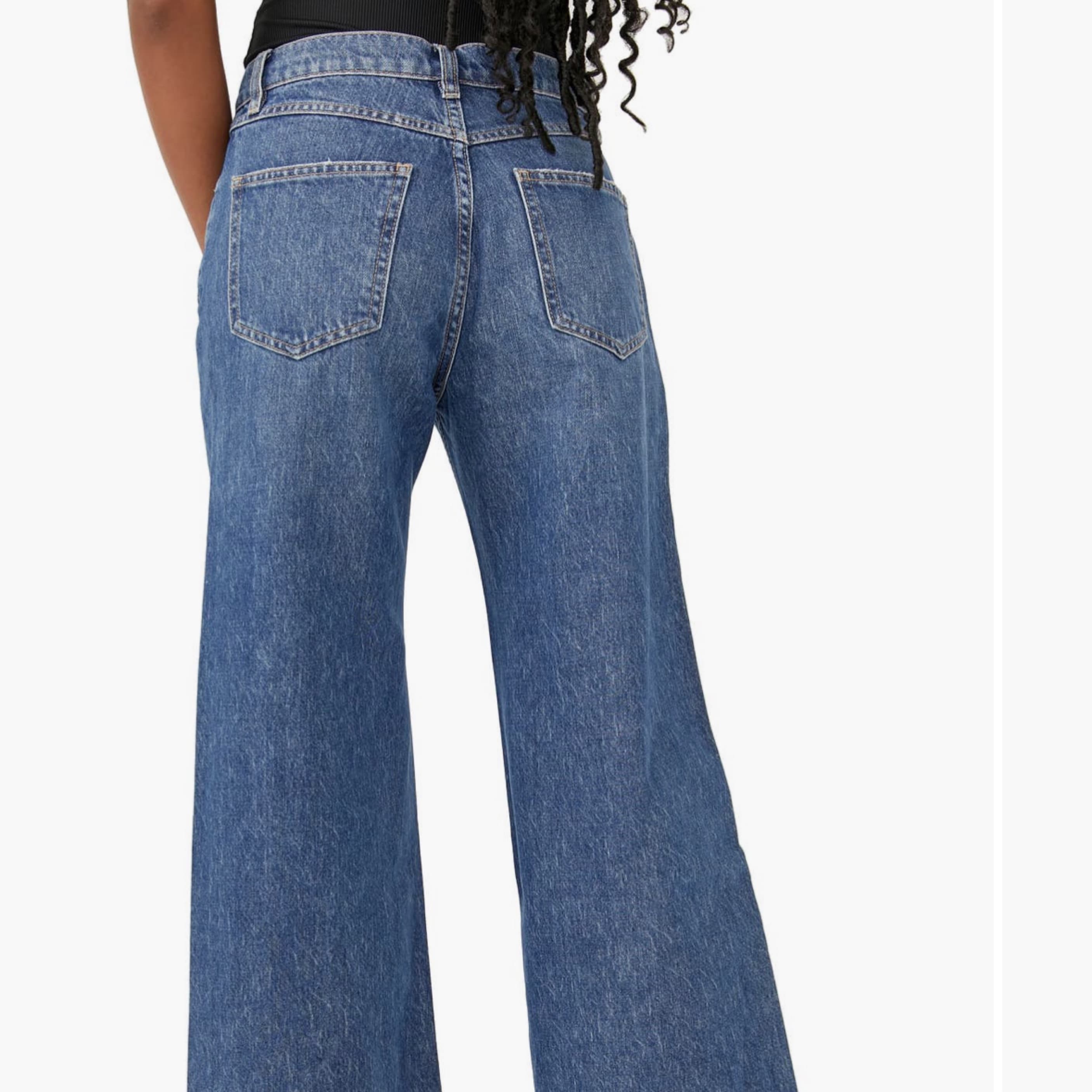 Free People Straight Up Baggy Flare Jean - Image 3