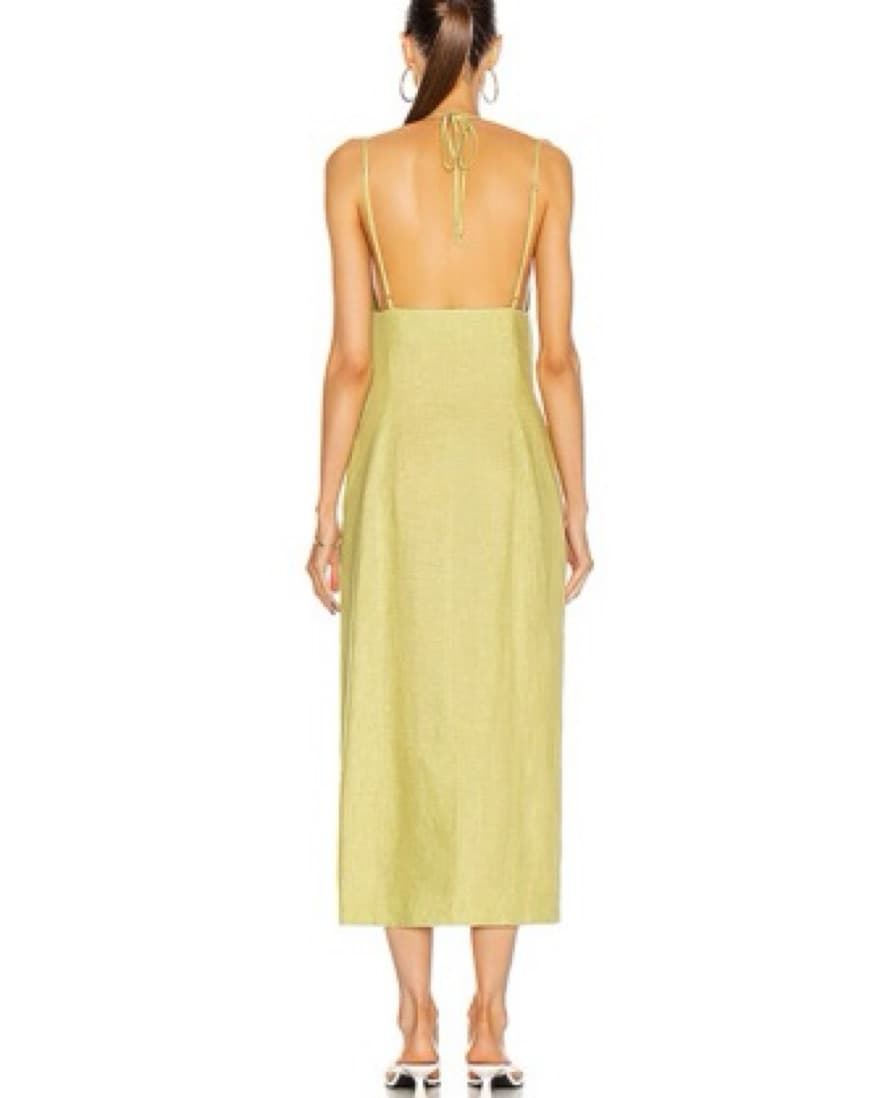 MATTHEW BRUCH Tie Halter Midi Dress - Image 2