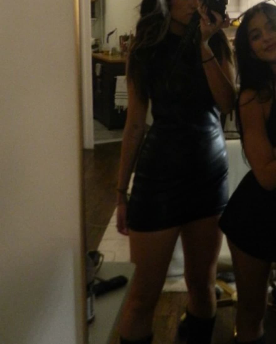 Backless Pleather Drss - Image 1