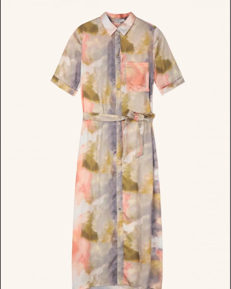 FRNCH Multicolor Maxi Silky Dress - Image 2