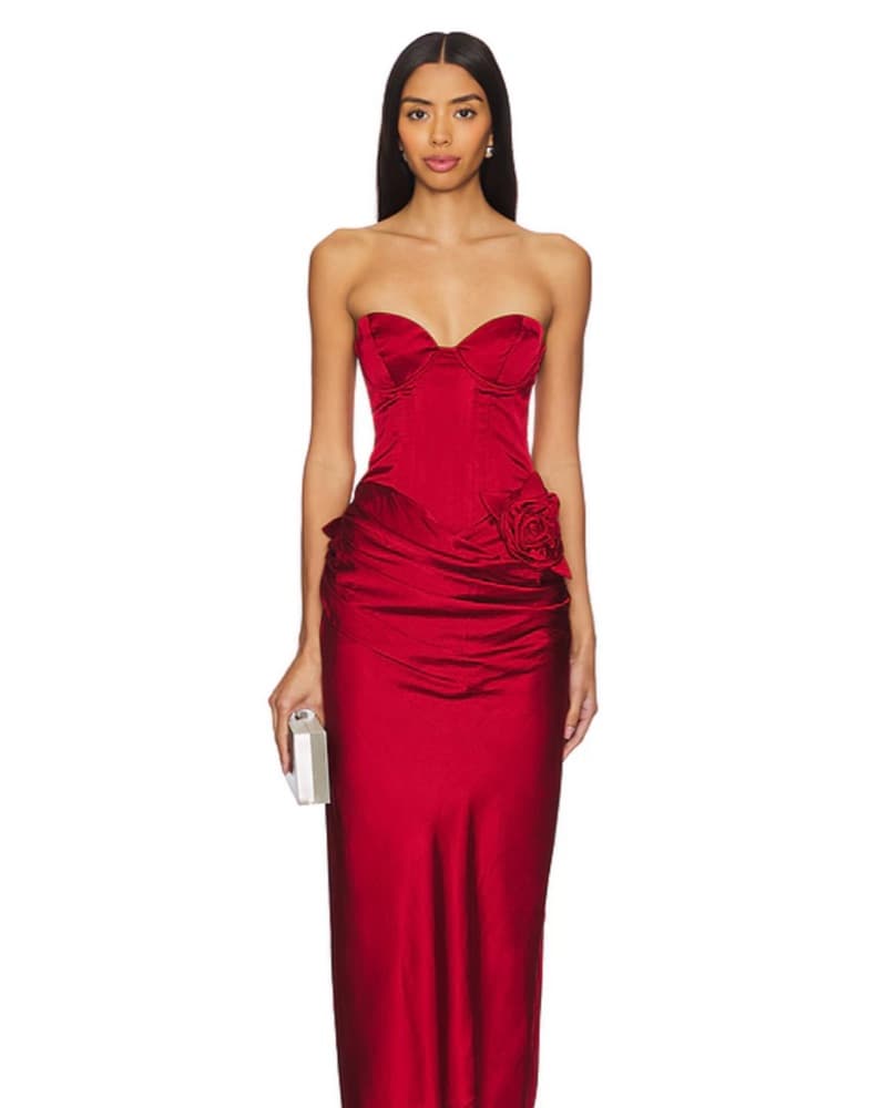 LPA Red Flower Dress - Image 1