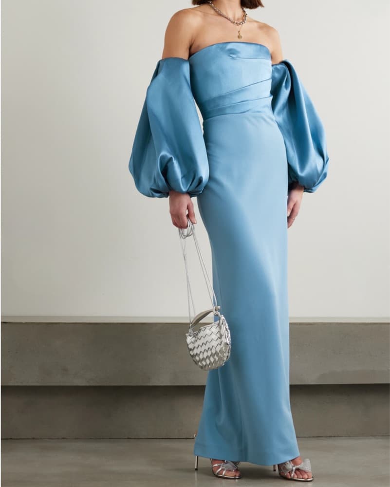 Solace London Blue Carmen Gown - Image 1