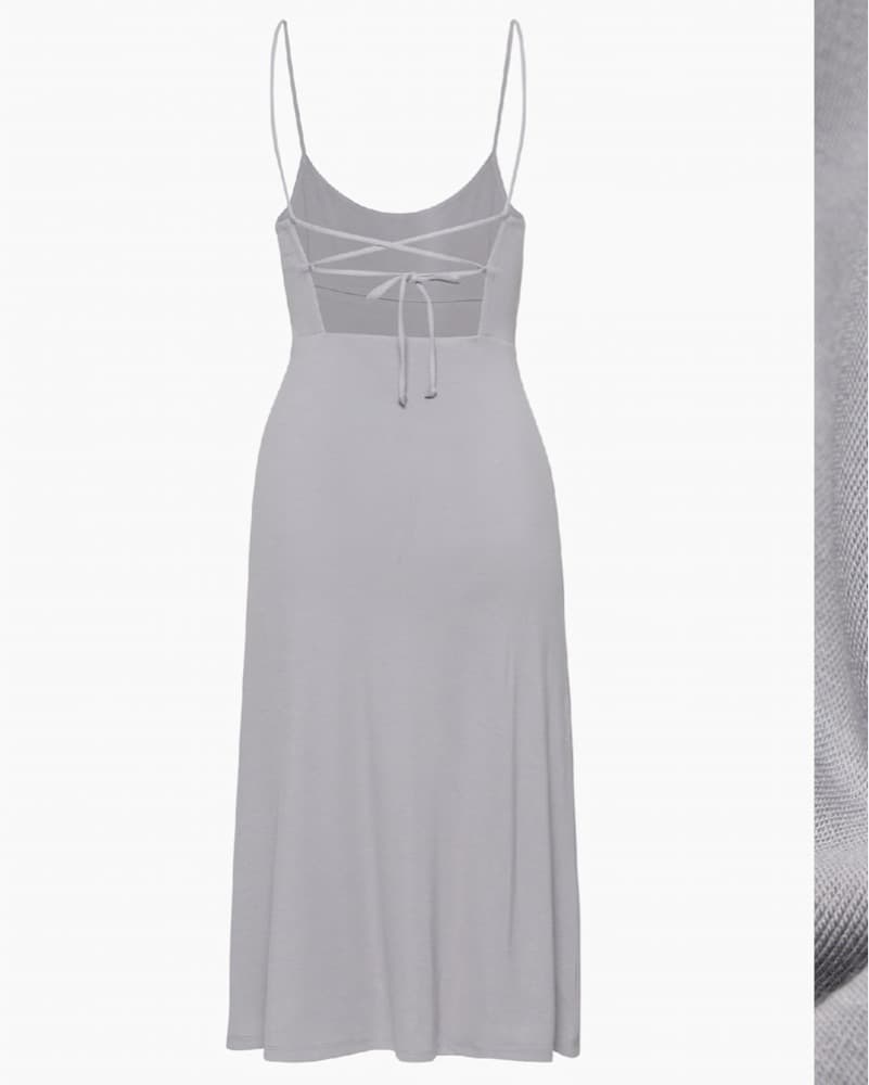 Sleek Spaghetti Strap Midi Dress - Image 2