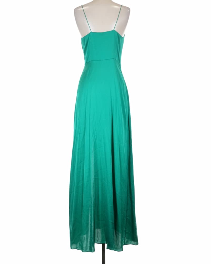 Silk Green Slip Maxi Dress - Image 6