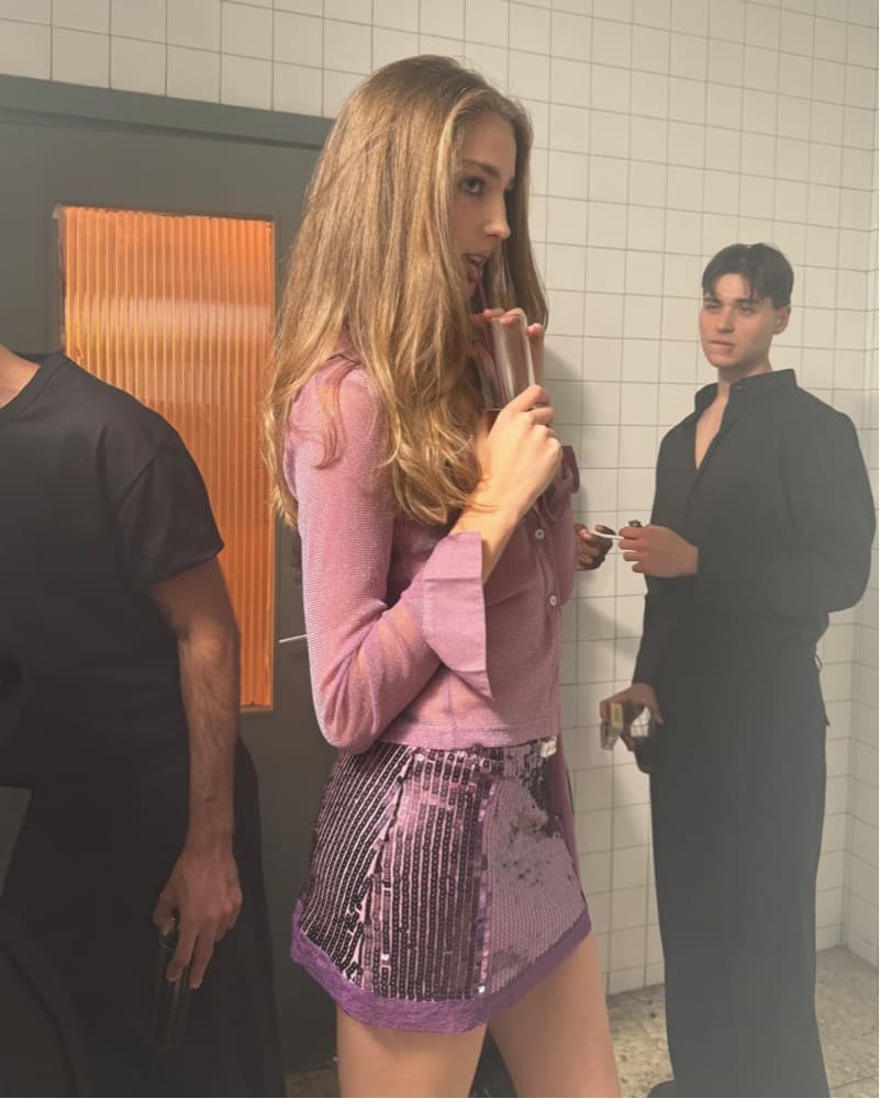 Handover Gero Miniskirt in Lilac Purple - Image 4