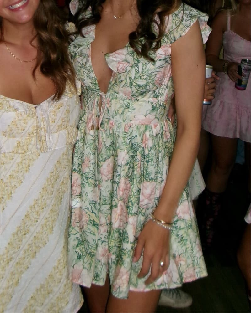 Hello Molly - Splendour Mini Dress Green - Image 4