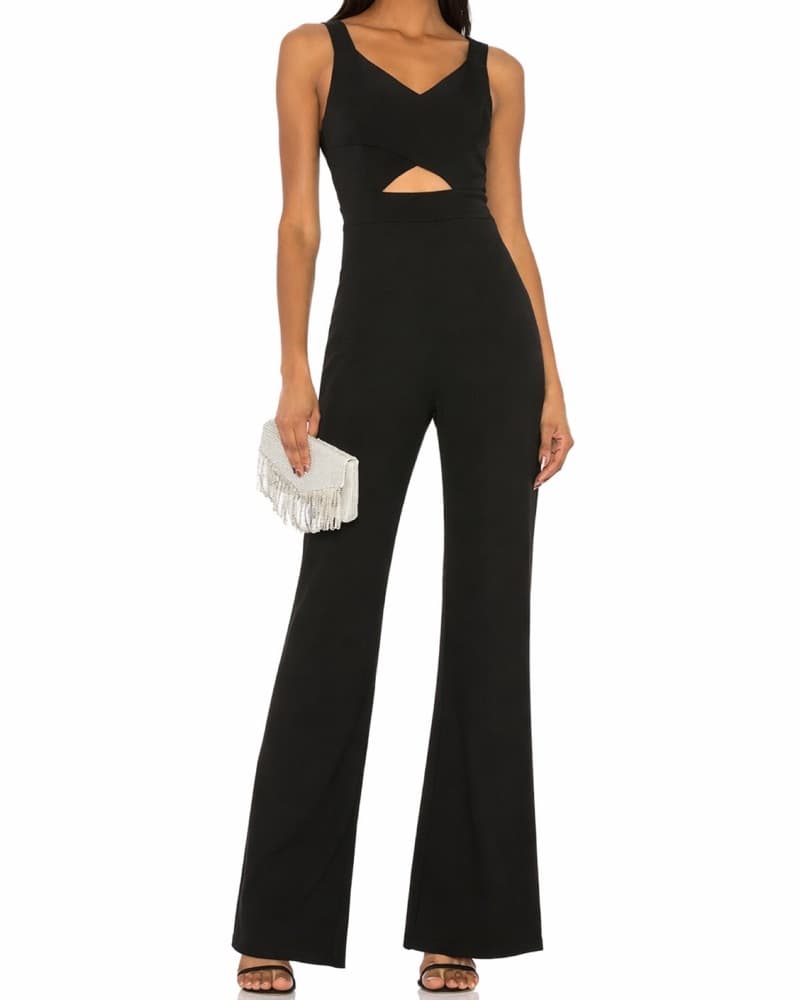 Black Cut Out Jumpsuit - Image 1