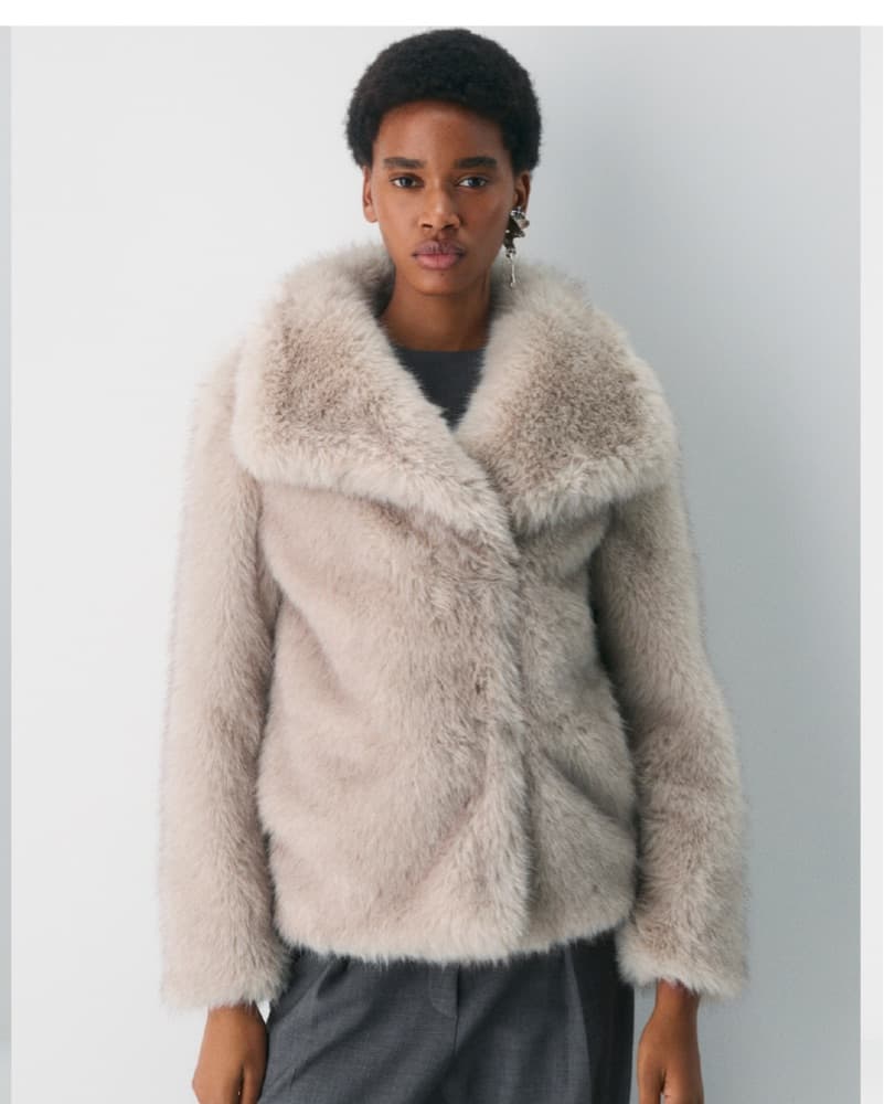 Elegant Faux Fur Jacket Aritzia  - Image 3