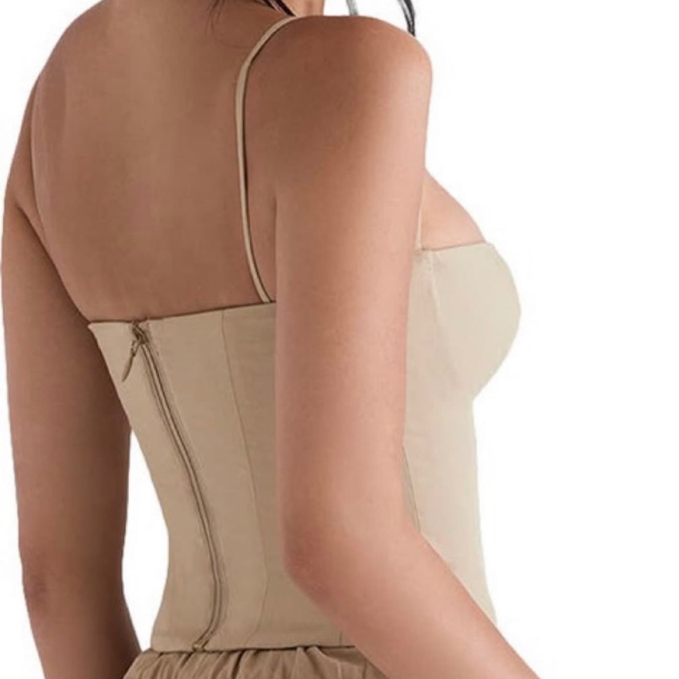 Audette Camel Structured Corset - Image 2
