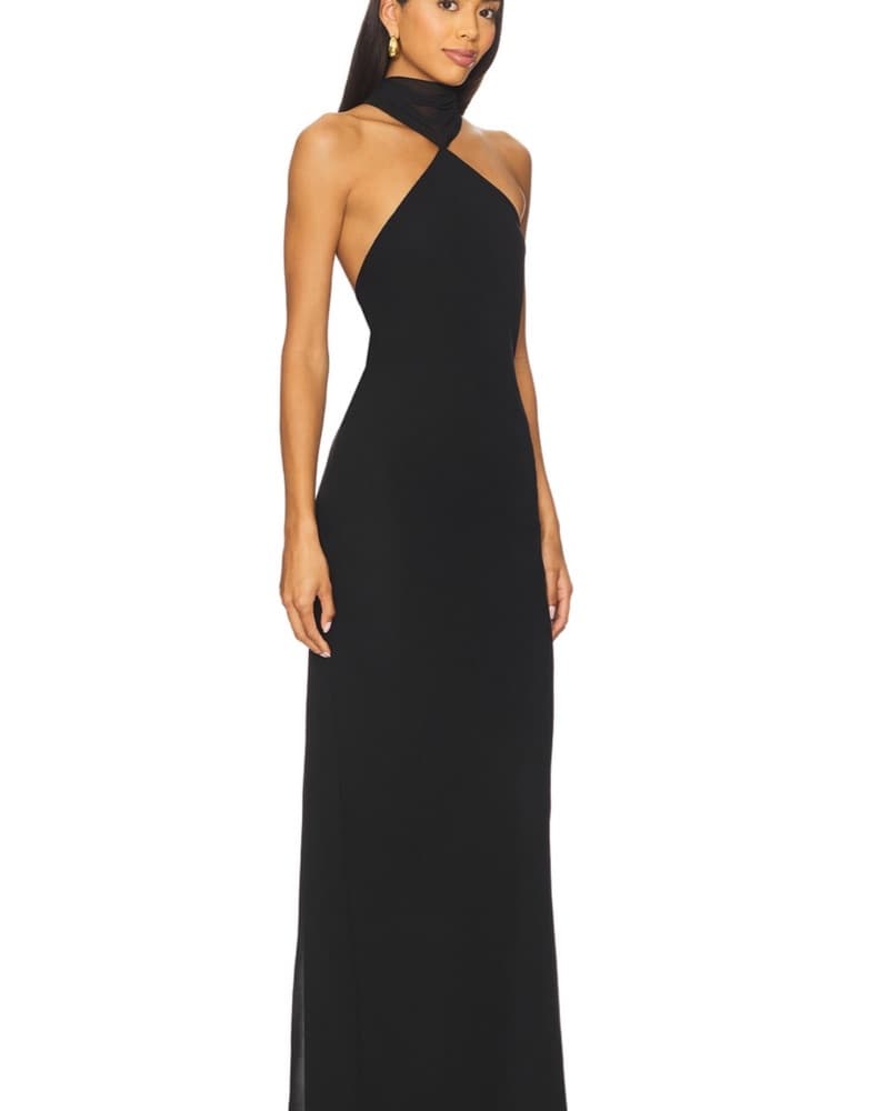 Amanda Uprichard Black Tie Dress - Image 2