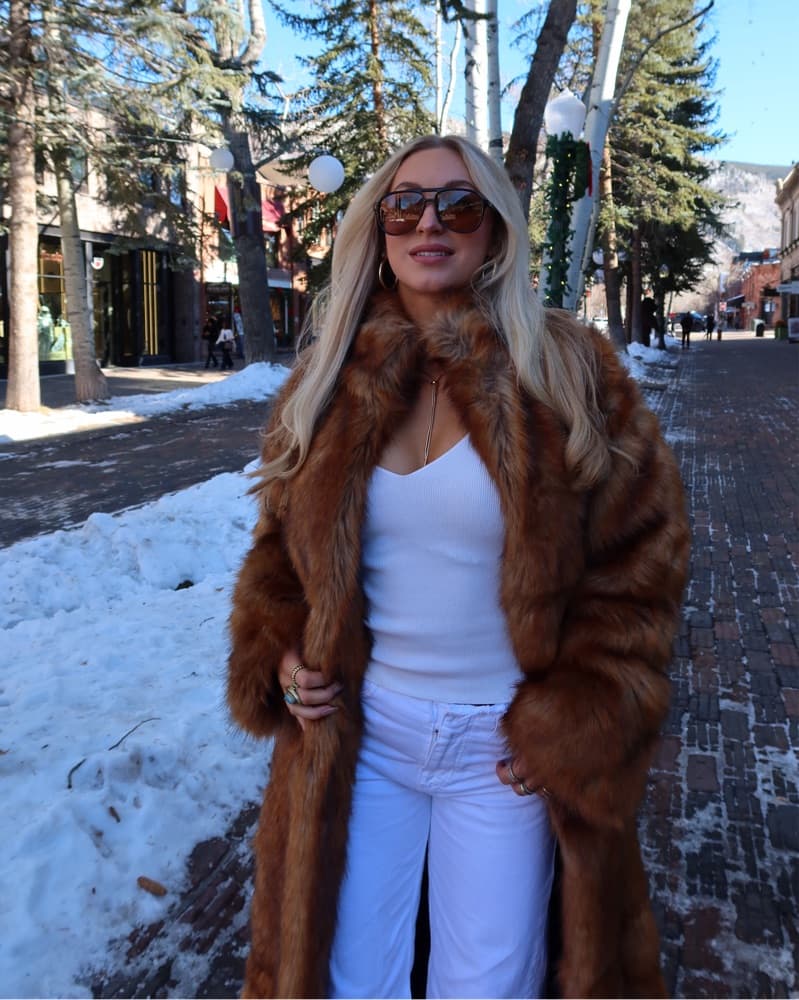 Khy Faux Fur Coat - Image 5