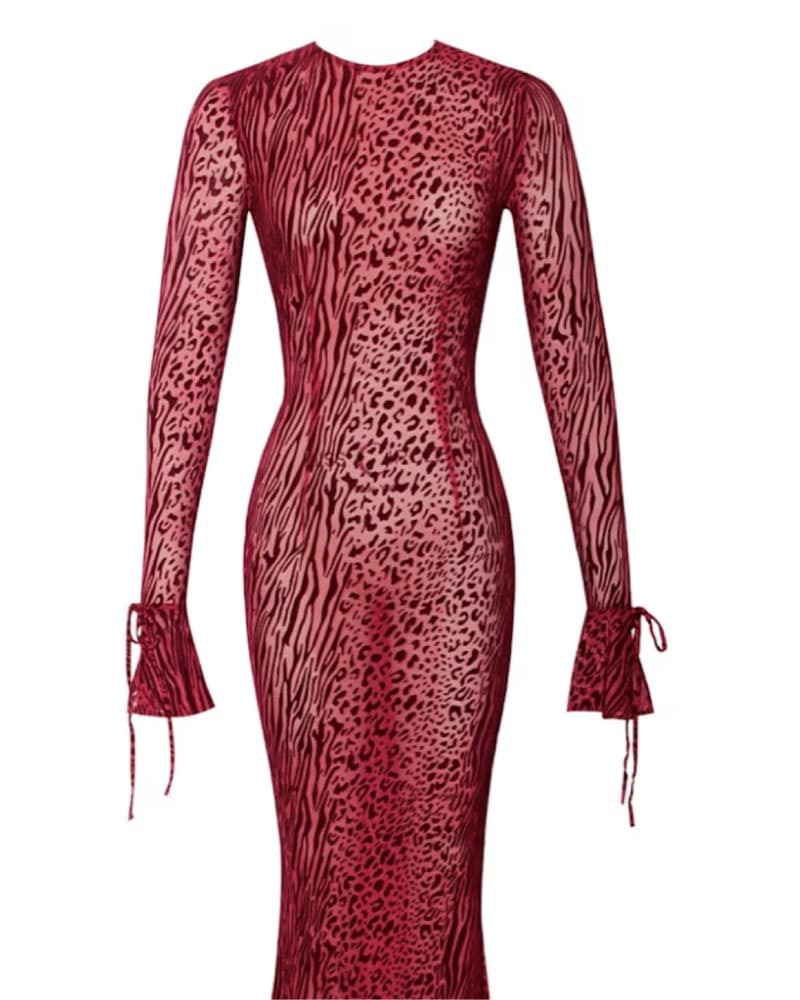 Miss Circle Waylynn Leopard Maxi Dress - Image 2
