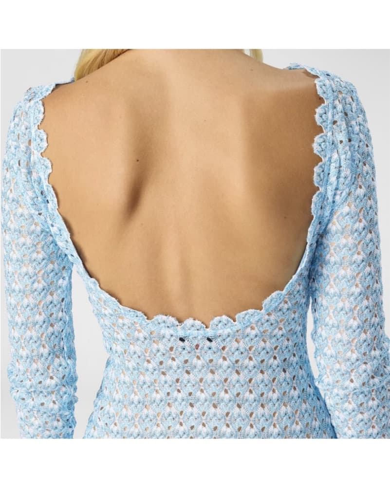 Missoni Light Blue Mini Dress - Image 3
