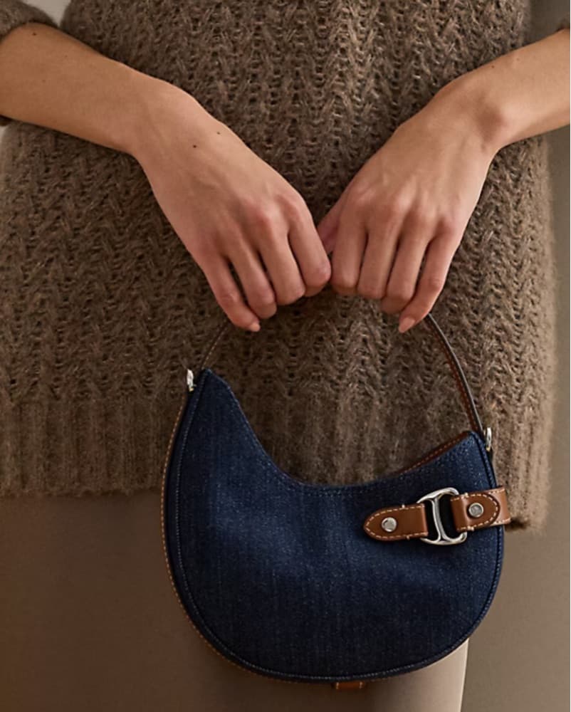Lauren Ralph Lauren Denim Mini Crossbody - Image 5