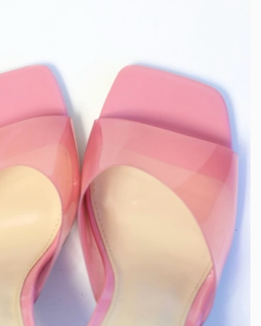 Steve Madden Pink Plastic Heels - Image 2