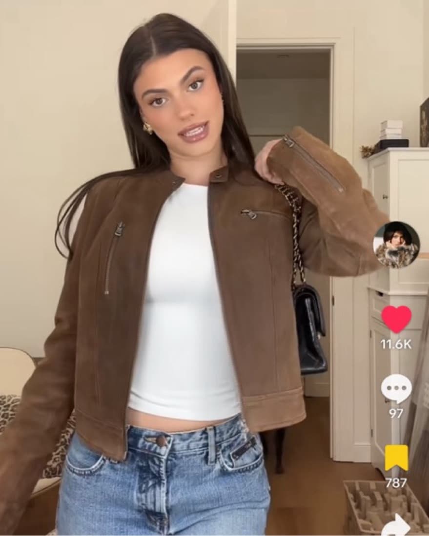 Brown Suede Jacket  - Image 1