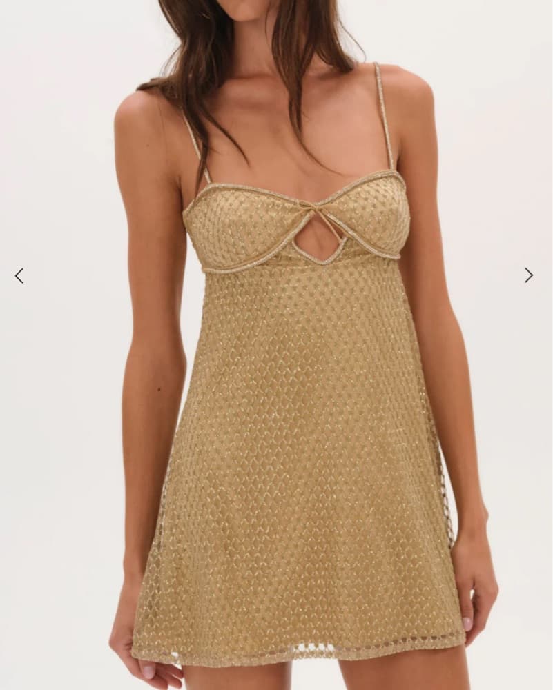 For Love And Lemons Glitter Slip Dress - Image 1