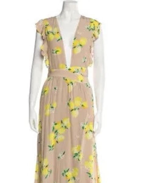 Majorelle Lemon Wrap Maxi Dres - Image 2