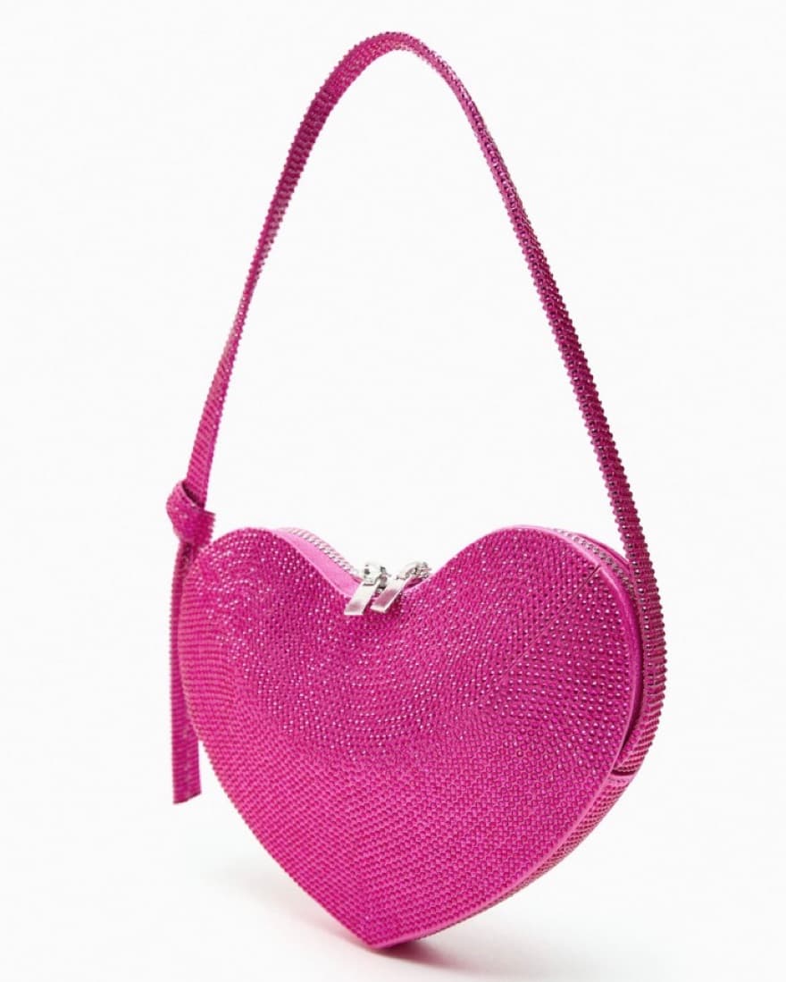 Rhinestone Heart Purse - Image 2