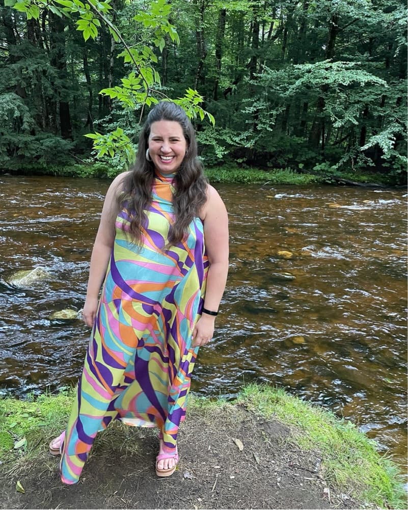 Vibrant Tie Dye Halter Maxi Dress - Image 1