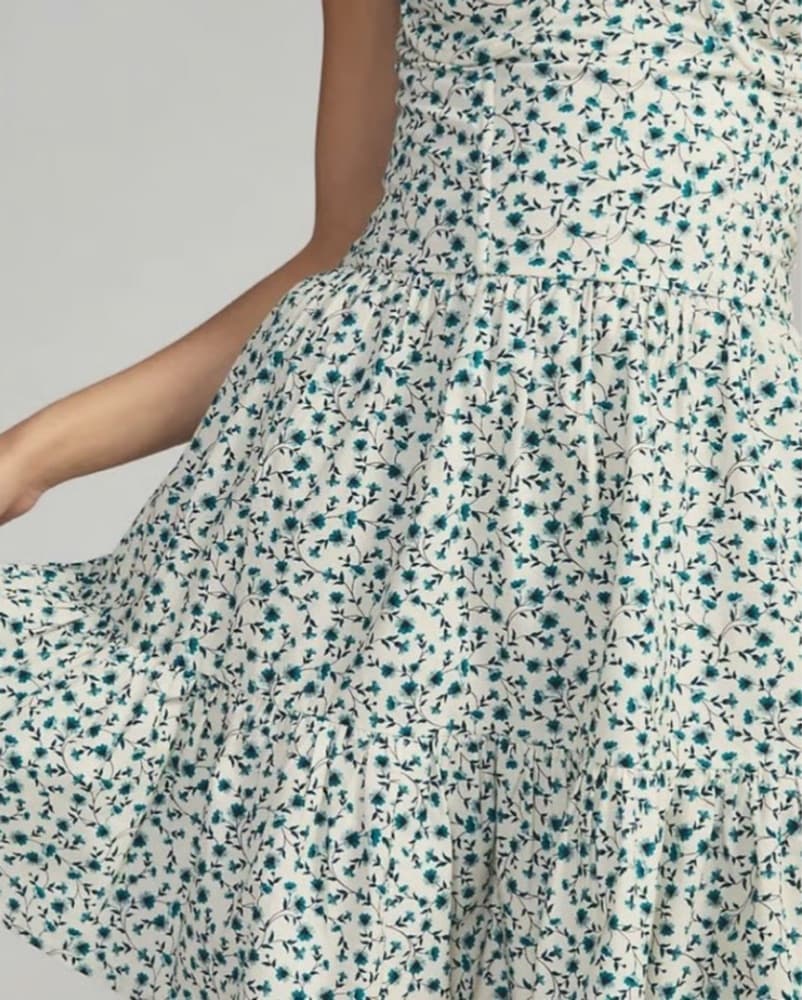 Floral Ruffle Mini Dress - Image 2