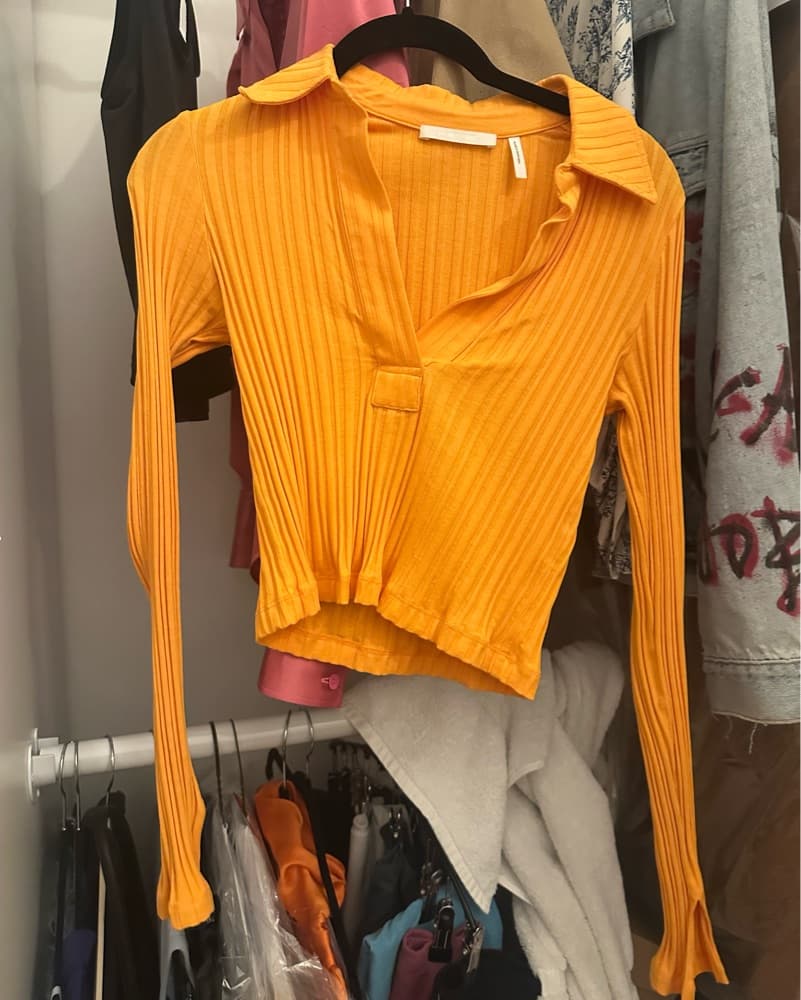 Helmet Lang Collared Long Sleeve  - Image 1
