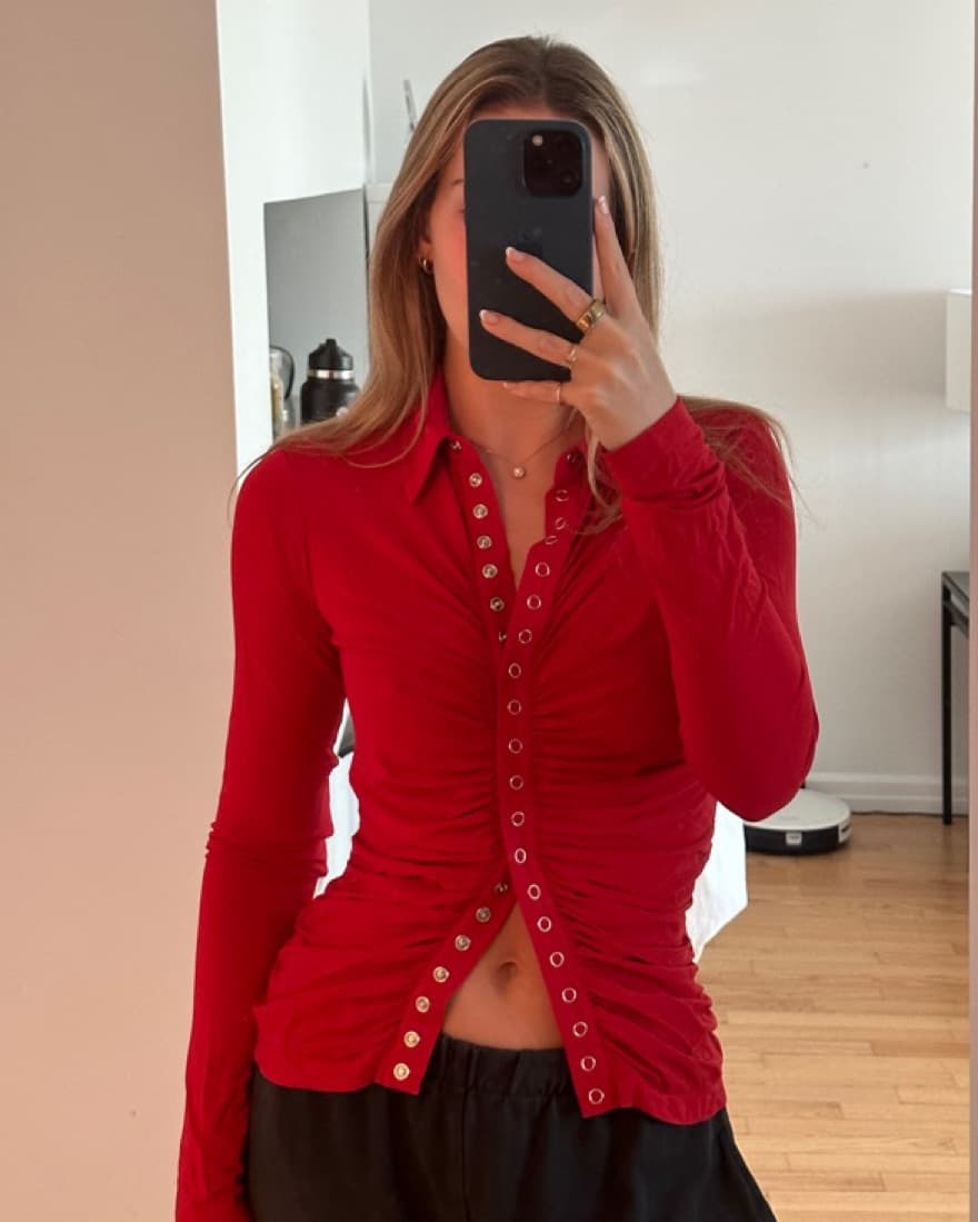 Red ALC Button Down - Image 1