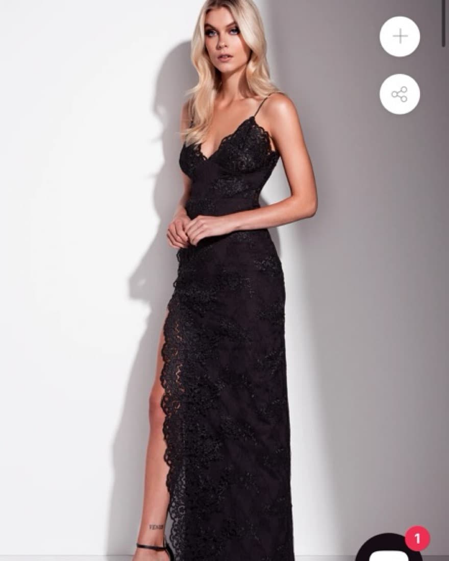Motel Jay Dress in Black GEMELI POWER - Image 3