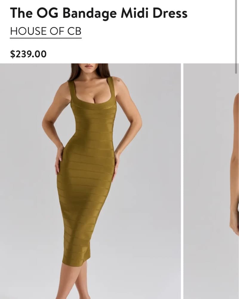 The OG Olive Midi Dress - Image 1