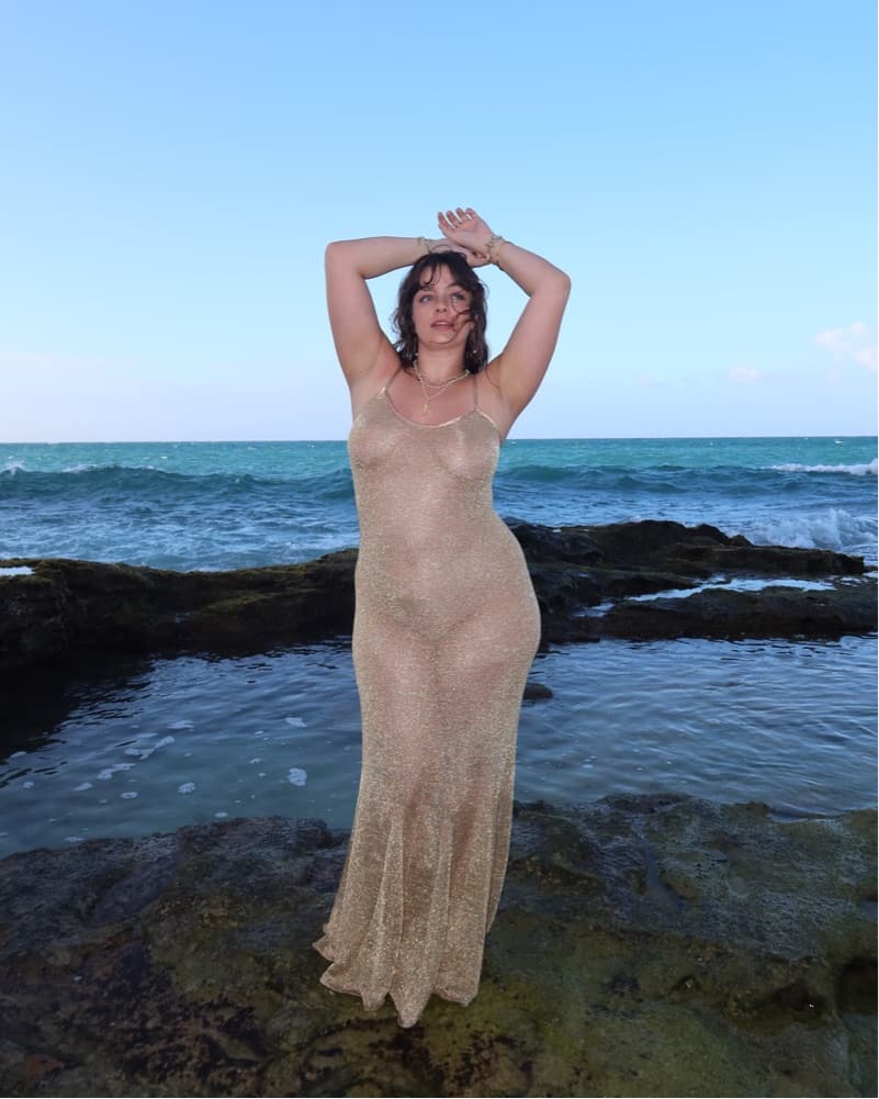 Gold Sparkly Dress - Image 3