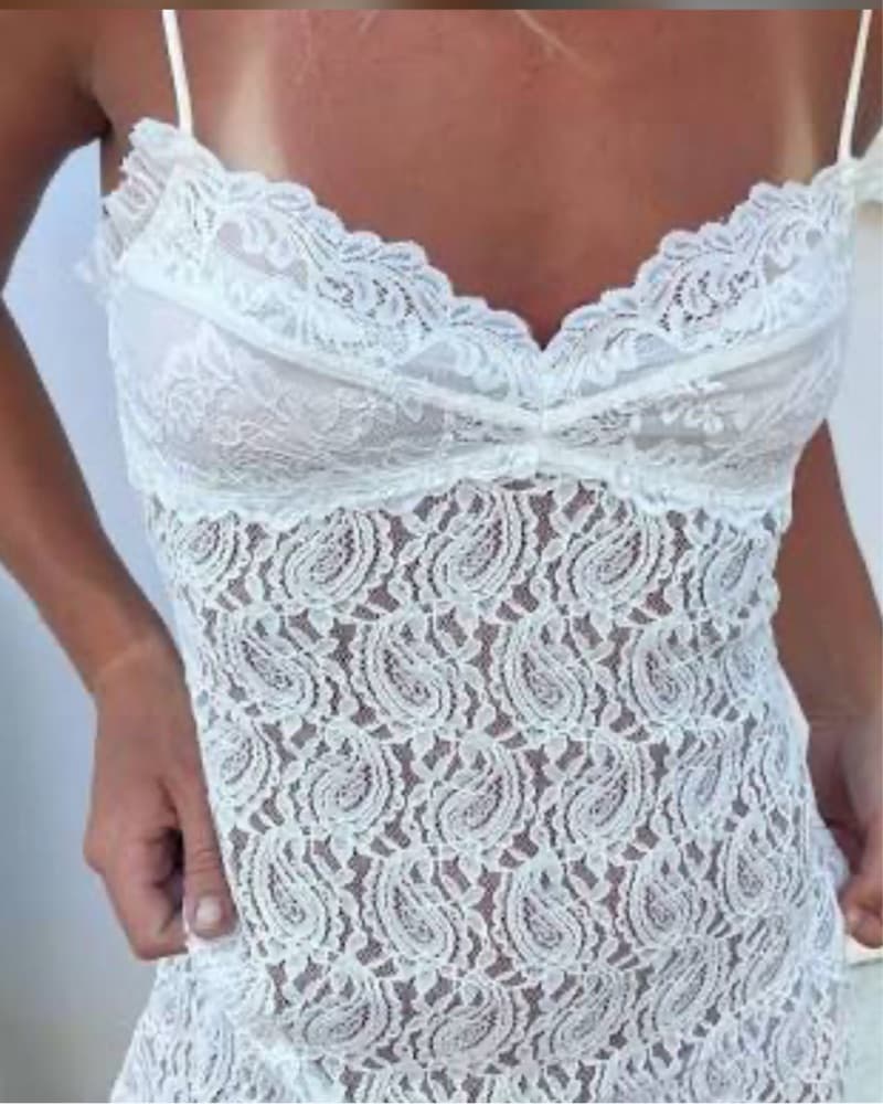 Realisation Par White Lace Mini Dress - Image 1