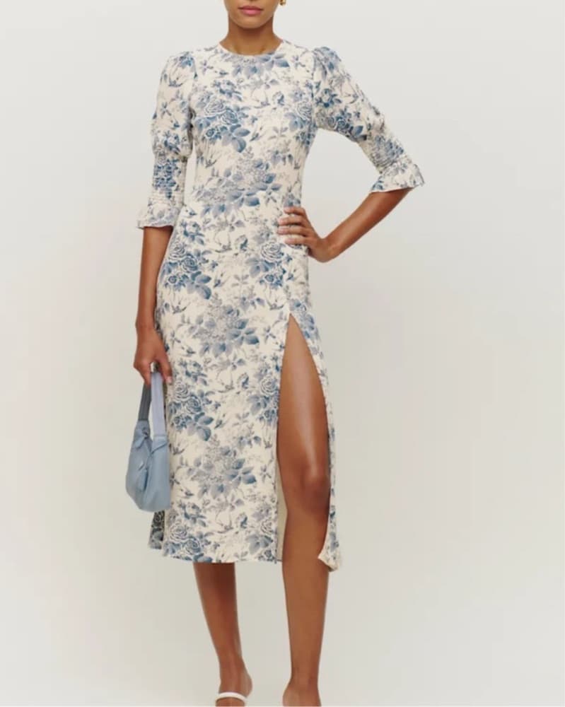 Reformation Carolena Dress Pompadour - Image 2