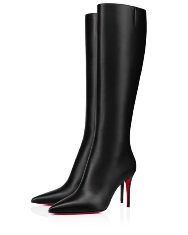 Louboutin Black Leather Boots - Image 3