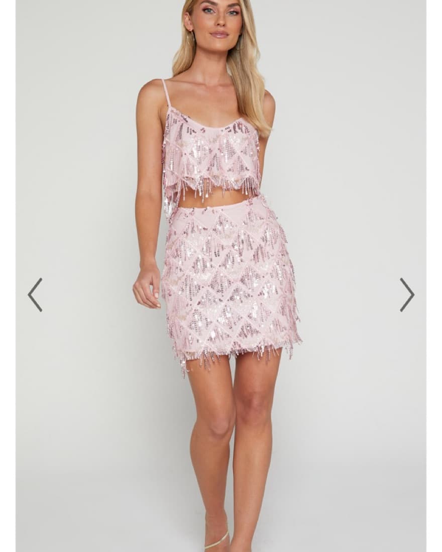 showpo Sequin Cami & Skirt Set - Image 1