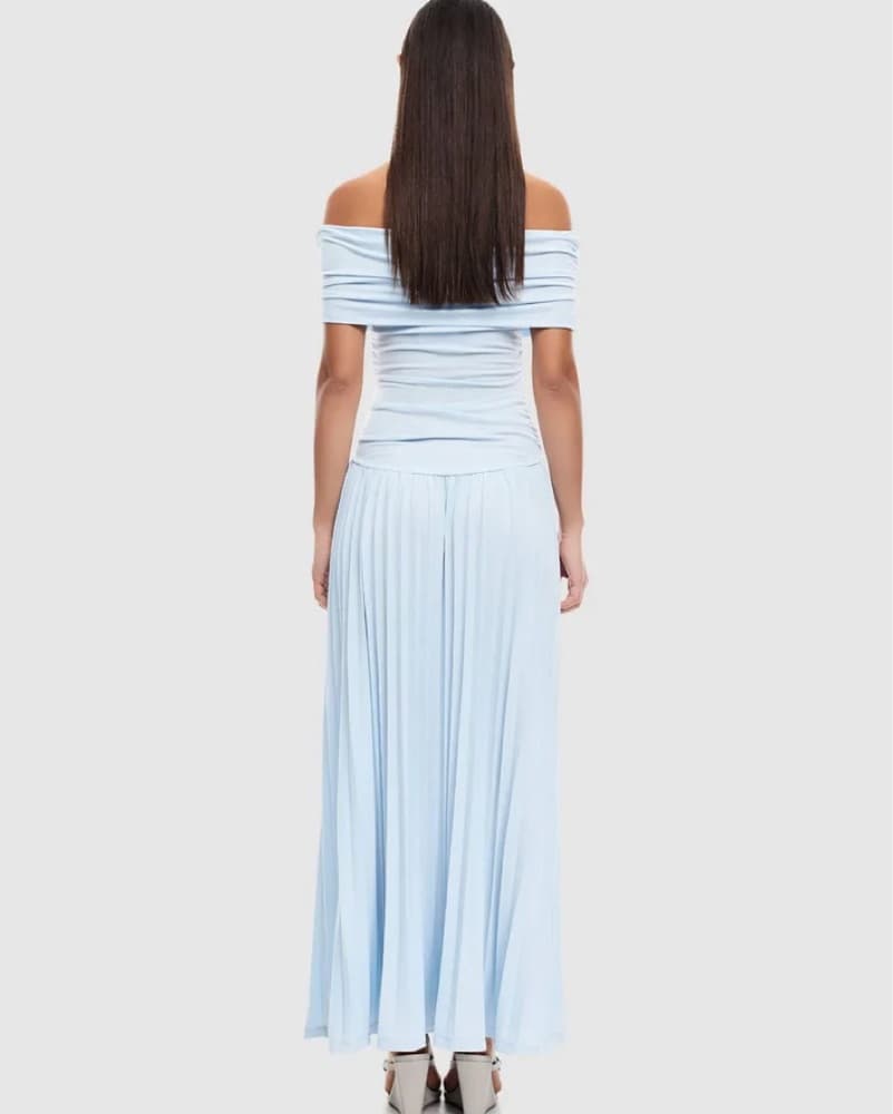 Field of Dreams Soft Blue Maxi Dress - Image 2