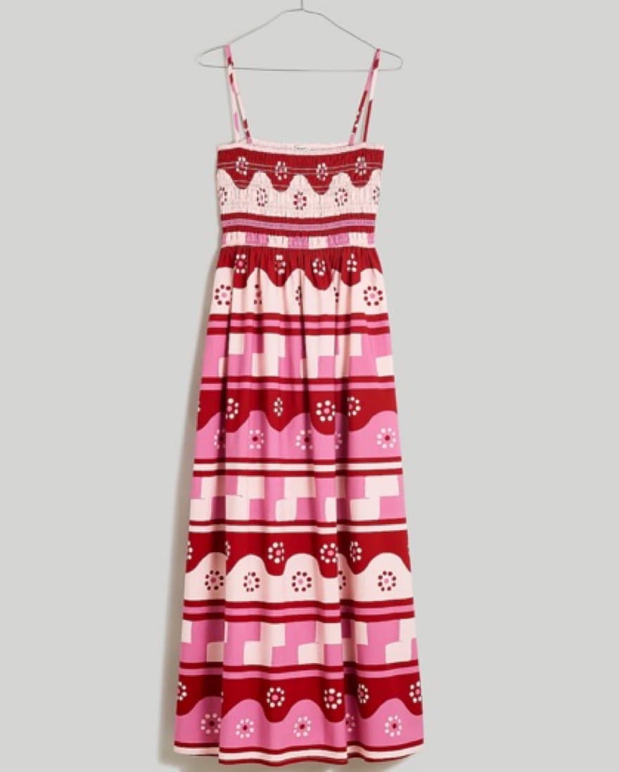 Madewell Theo Midi Dress Geodaisy Batik  - Image 4