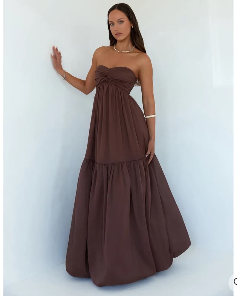 Unforgettable Style Strapless Maxi Dress - Image 1