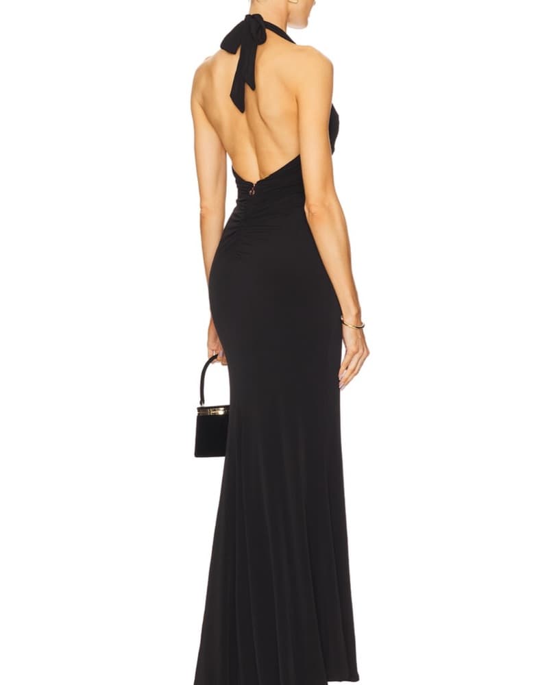Nookie Halter Gown In Black  - Image 2
