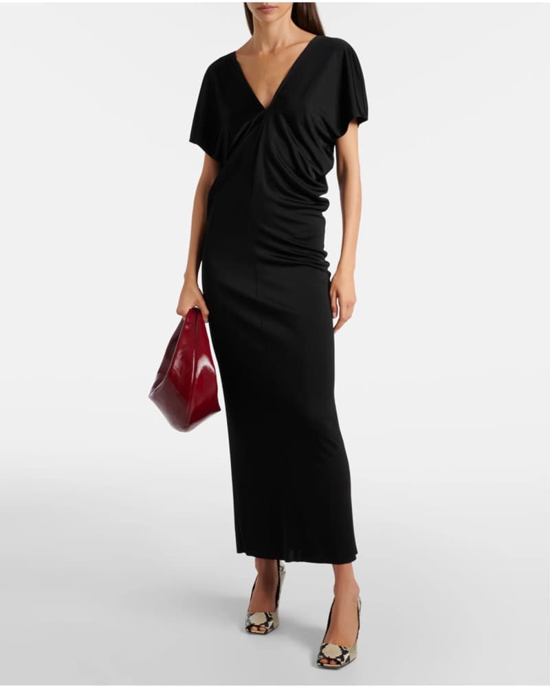 KHAITE BLACK IMA MAXI DRESS - Image 1