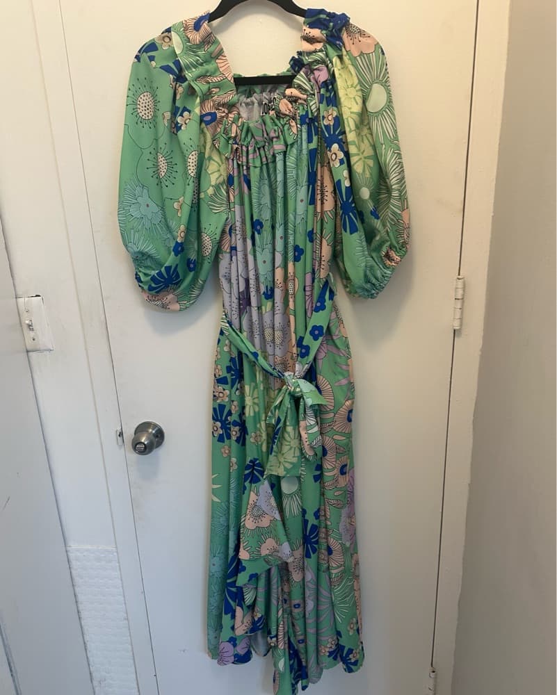 OopsCool Off The Shoulder Printer Dress - Image 5