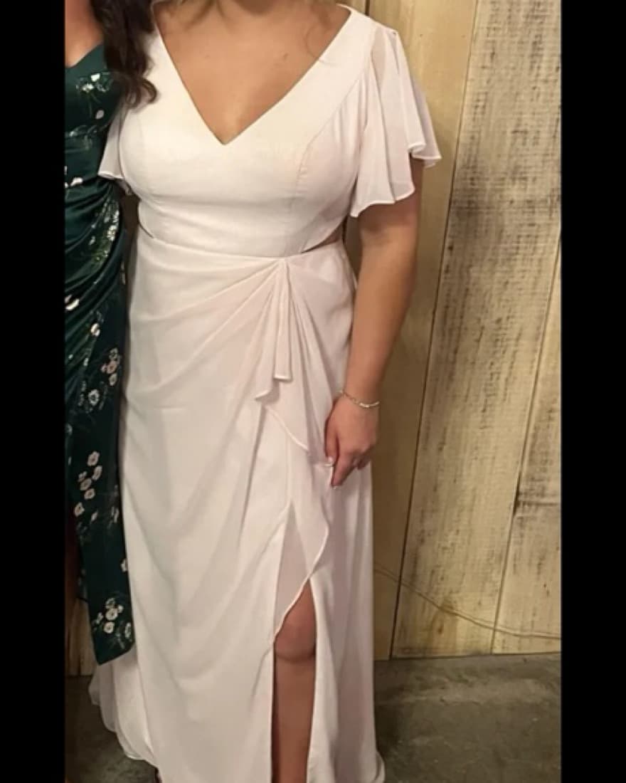 Pink Bridesmaid Dress - Image 6